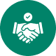 Partnership handshake illustration